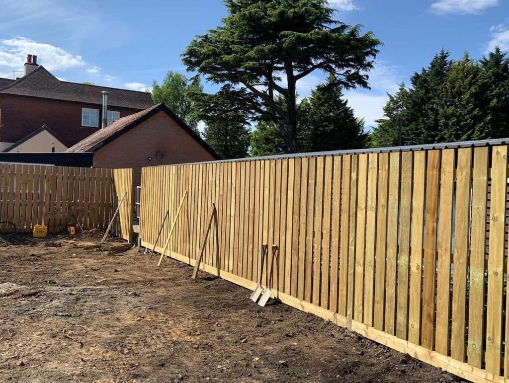 This is a photo of Bespoke custom fencing installed by Fast Fix Fencing Uckfield
